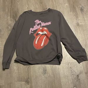 Rolling Stones gray sweater